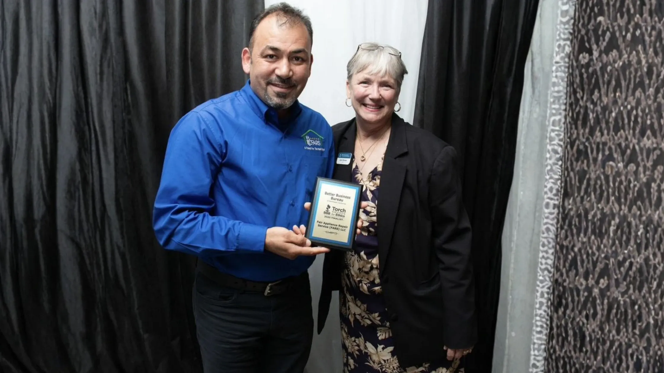 Fair Appliance Repair Service owner achieved BBB award
