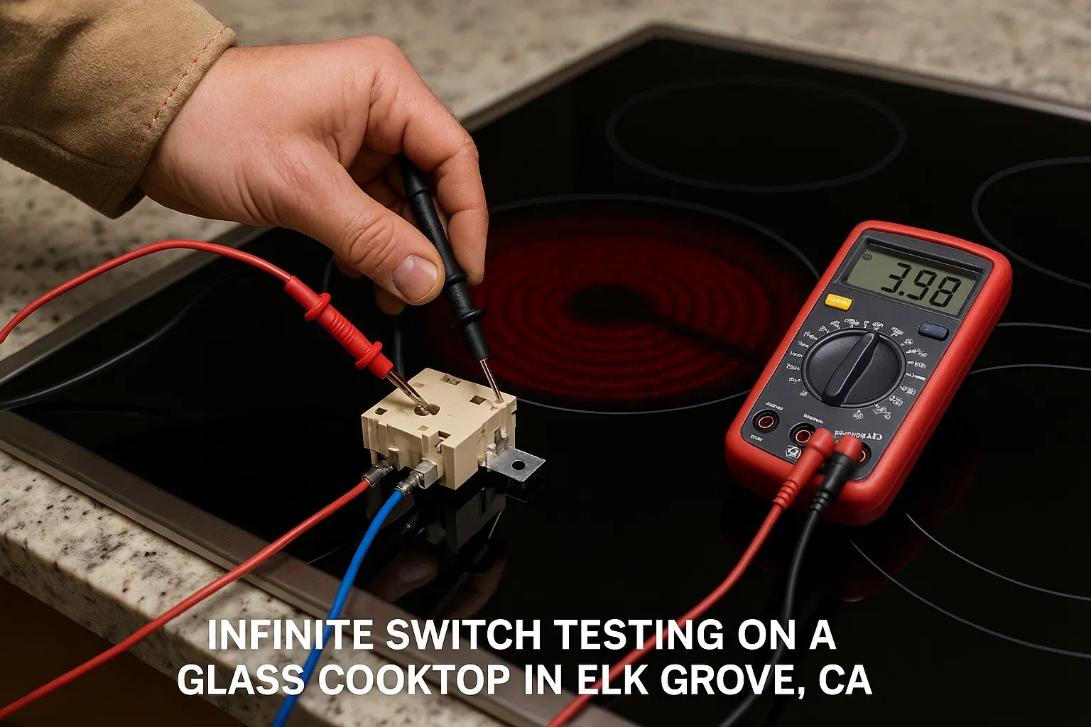  Infinite switch replacement during electric stove repair in Elk Grove