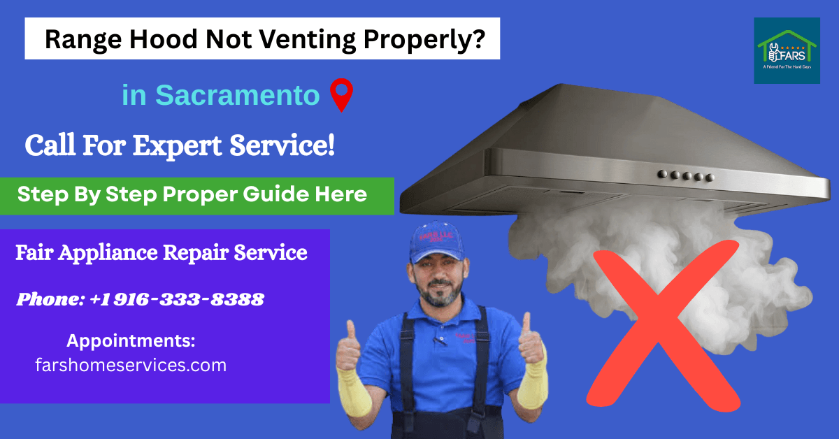Infographic with range hood cleaning tips for Sacramento homes near Elk Grove