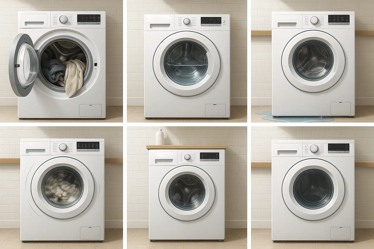 Washing machine problems Sacramento – not spinning, not draining, leaking, strange noises, won’t start