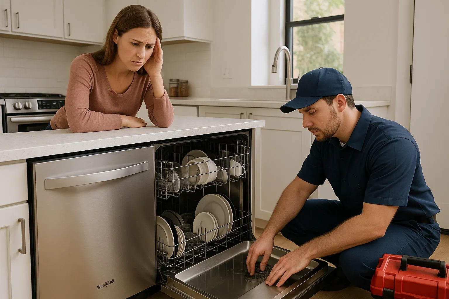 Oven faulty temperature sensor causing uneven cooking – Sacramento technician testing oven sensor with multimeter
