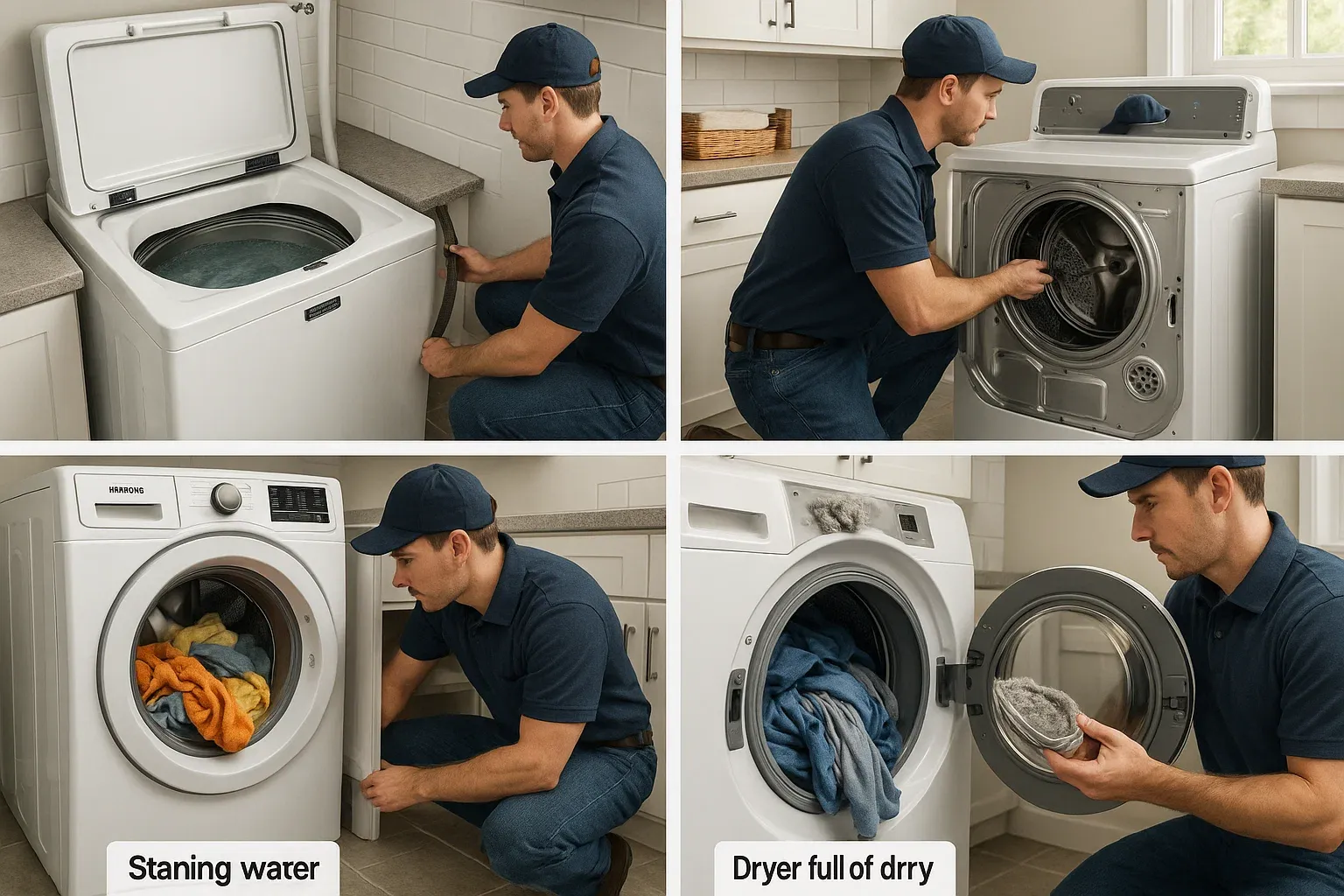 Common Maytag washer and dryer problems Sacramento – washer not draining, dryer not heating, noisy spin, dryer vent clogged