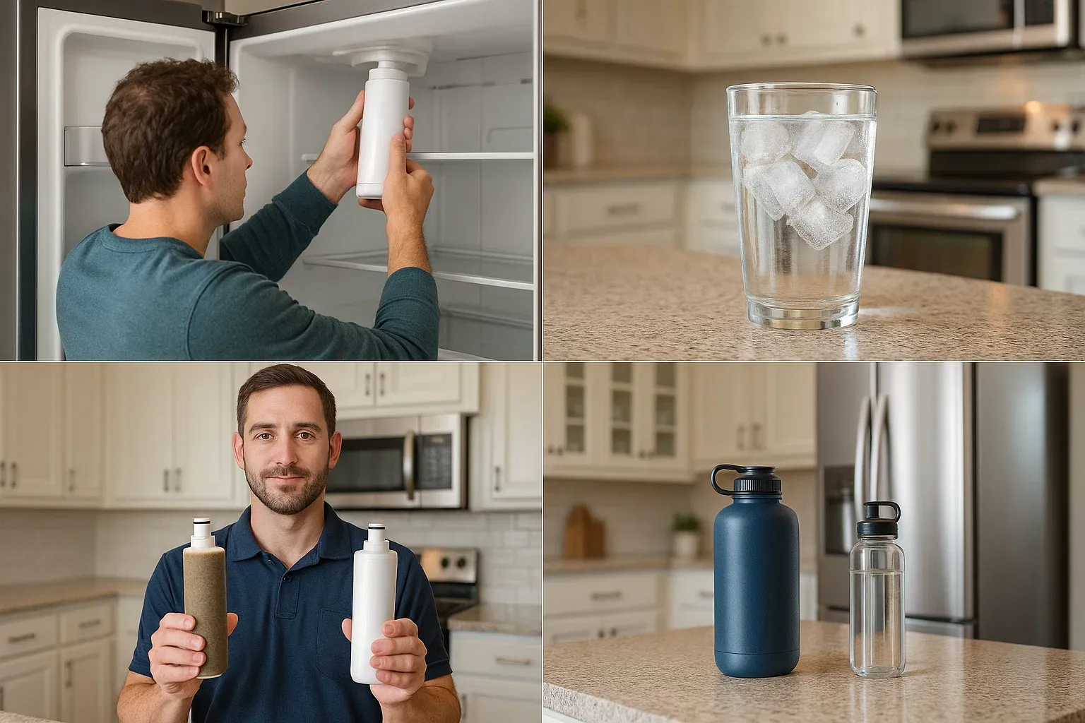 Refrigerator water filter replacement Sacramento – improve health, better taste, lower costs, eco-friendly benefits