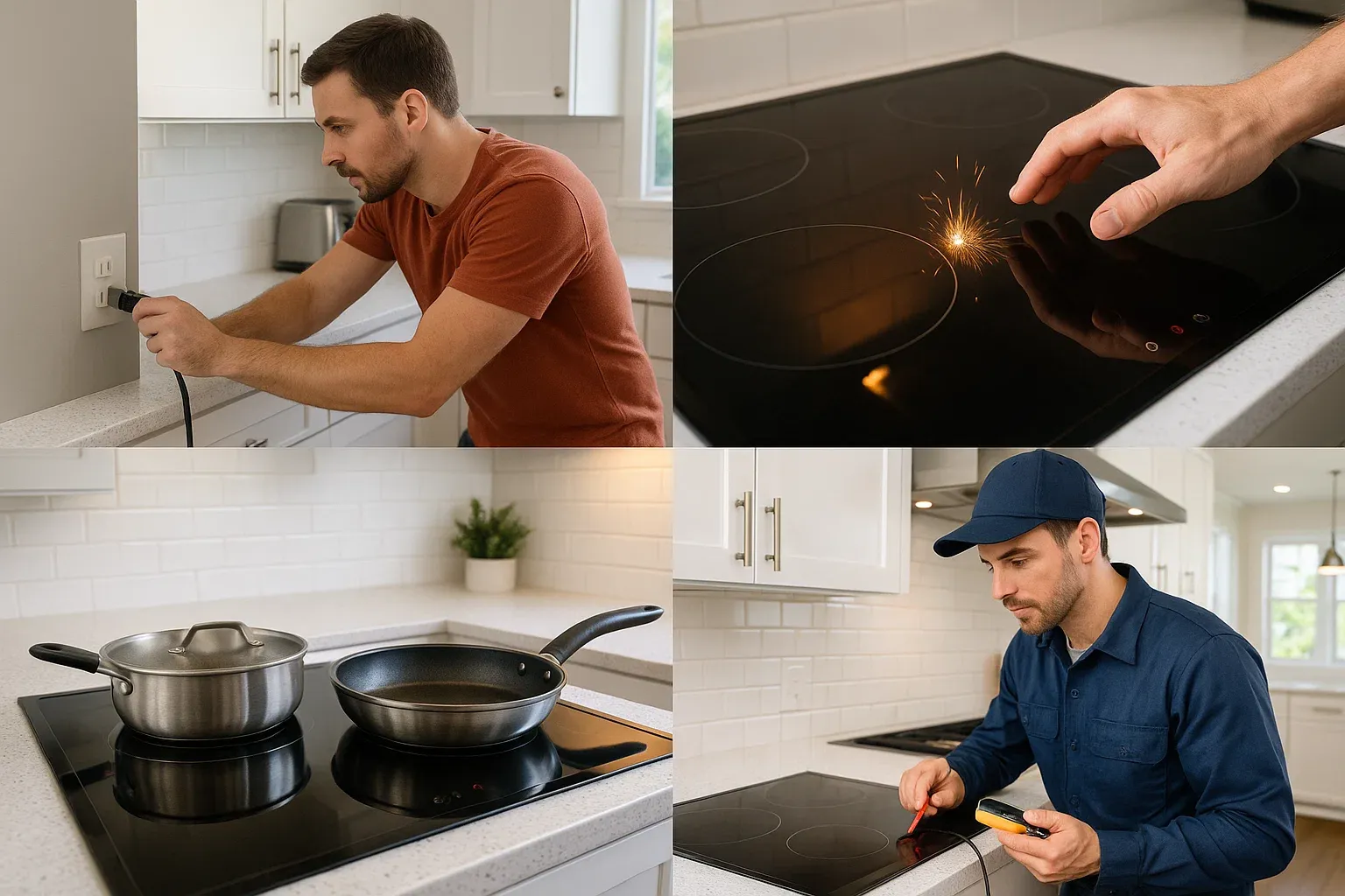 Sacramento cooktop safety tips – unplug during PG&E outages, stop using if sparks, use proper cookware, annual inspection
