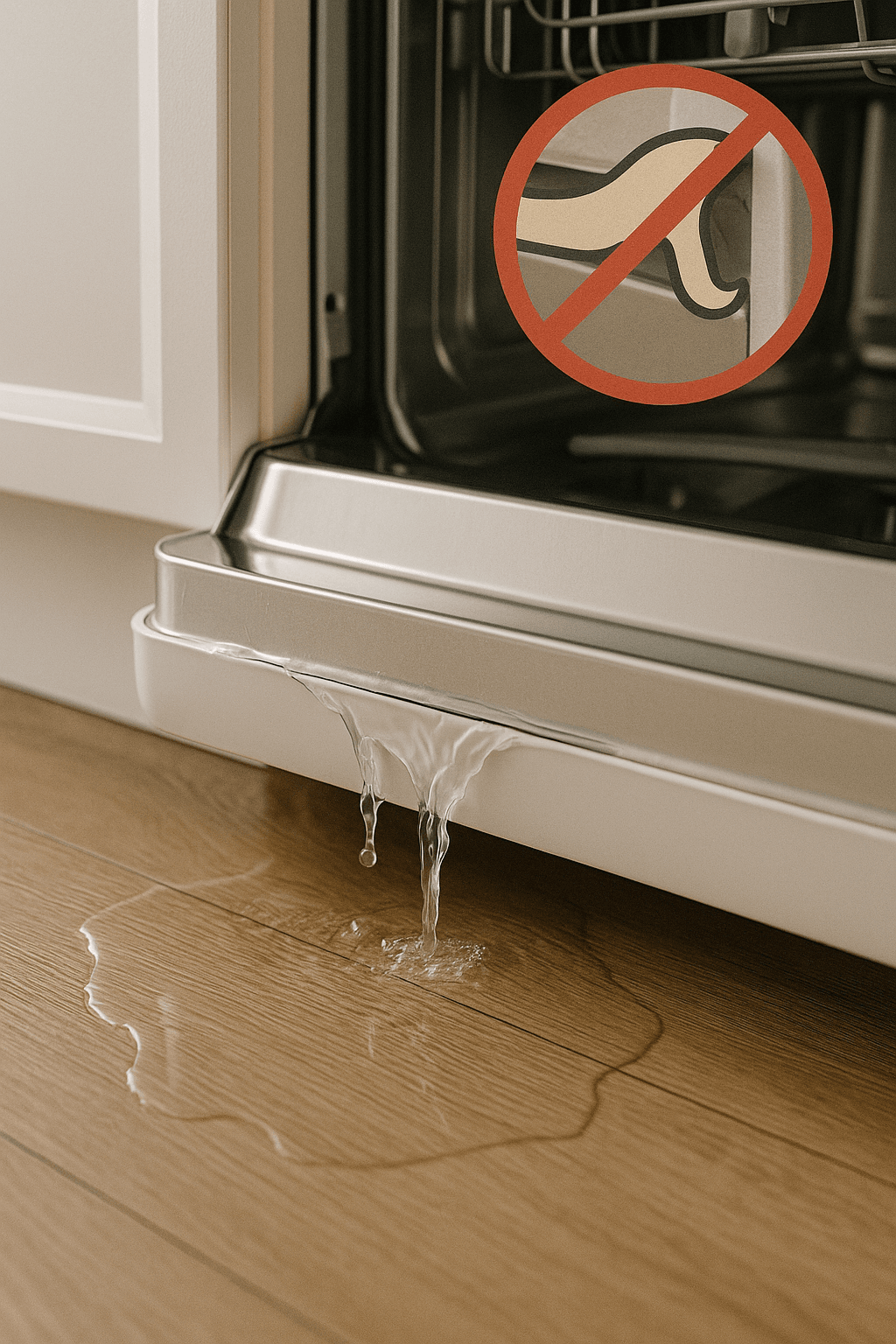 dishwasher leaking Sacramento damaged door gasket