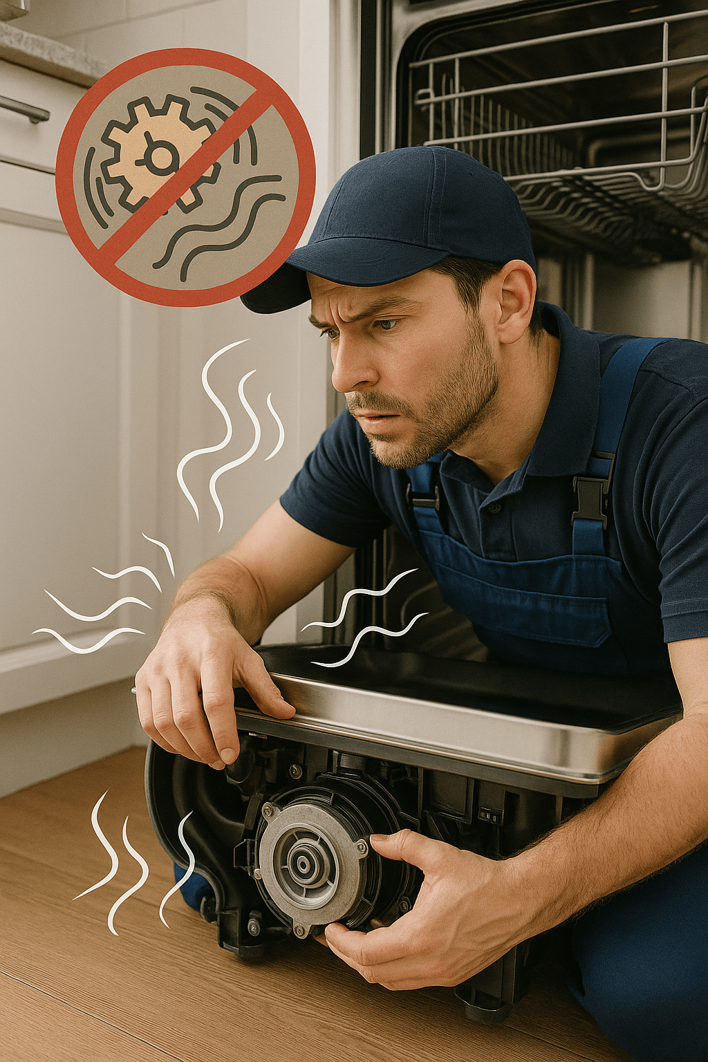 noisy dishwasher grinding sound Sacramento repair